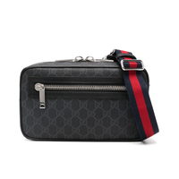 Messenger Bag Monograma Negro Rojo 3