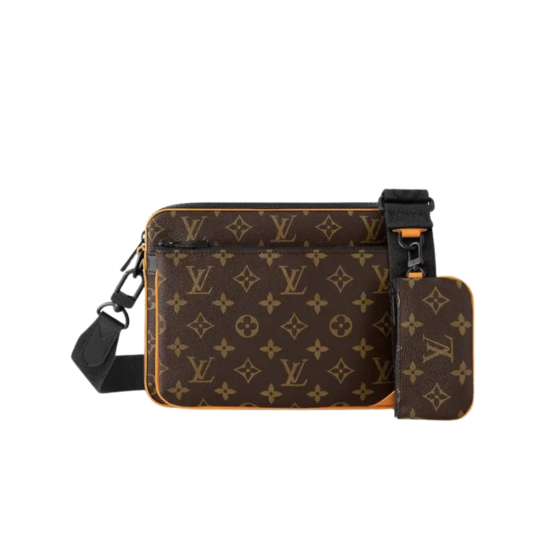 Messenger Trio Bag Monograma Marron