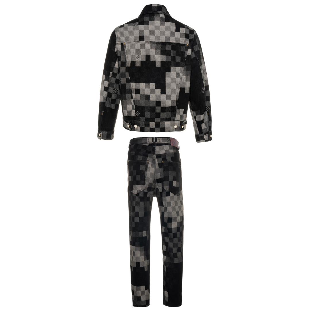 Monogram Set Camo Gris Negro