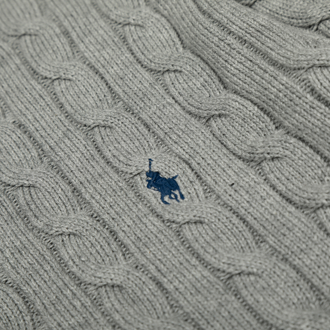 Camiseta Polo Ralph Lauren Gris Lavado Claro Roturas