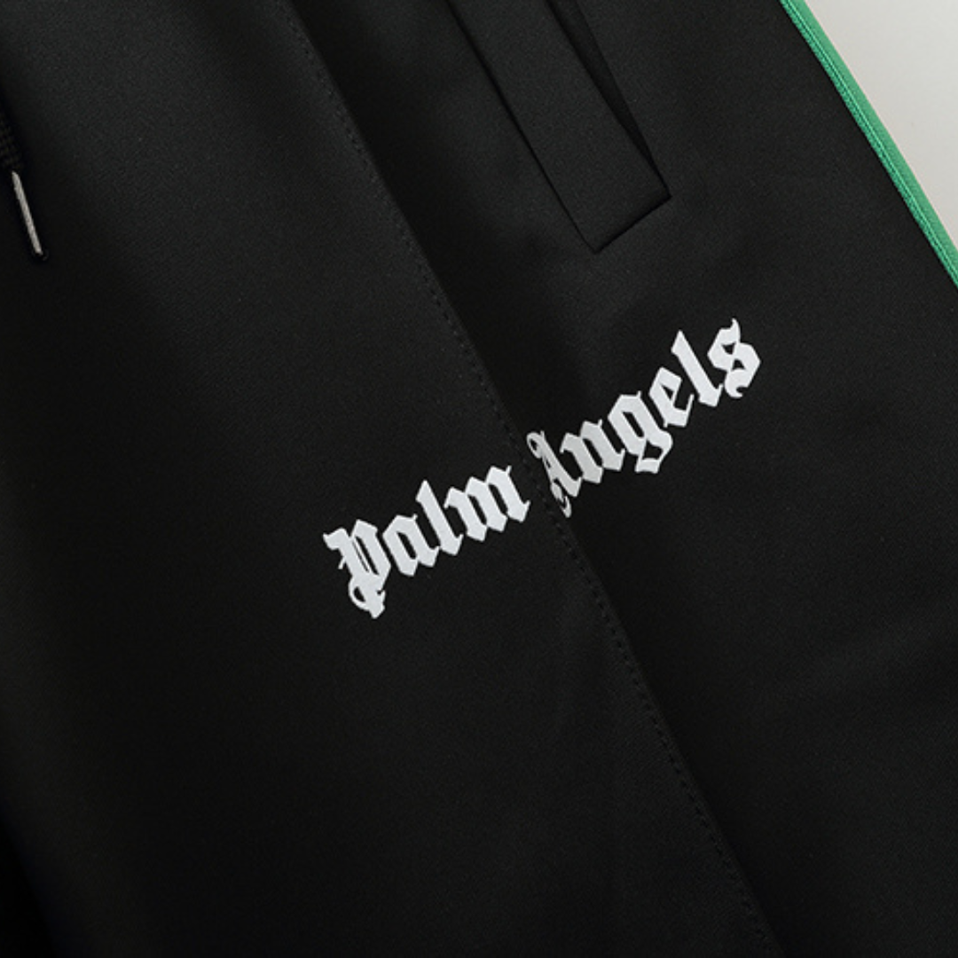 Conjunto Palm Angels Negro Retro Negro Verde Amarillo