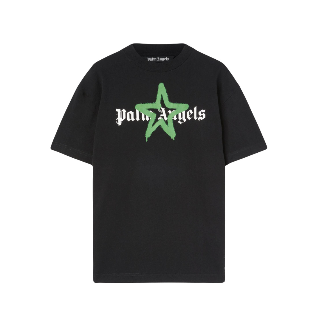 Palm Angels Palm Star Sprayed T-shirt - Amarillo