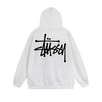 Buzo Stussy Blanco Blanco Negro