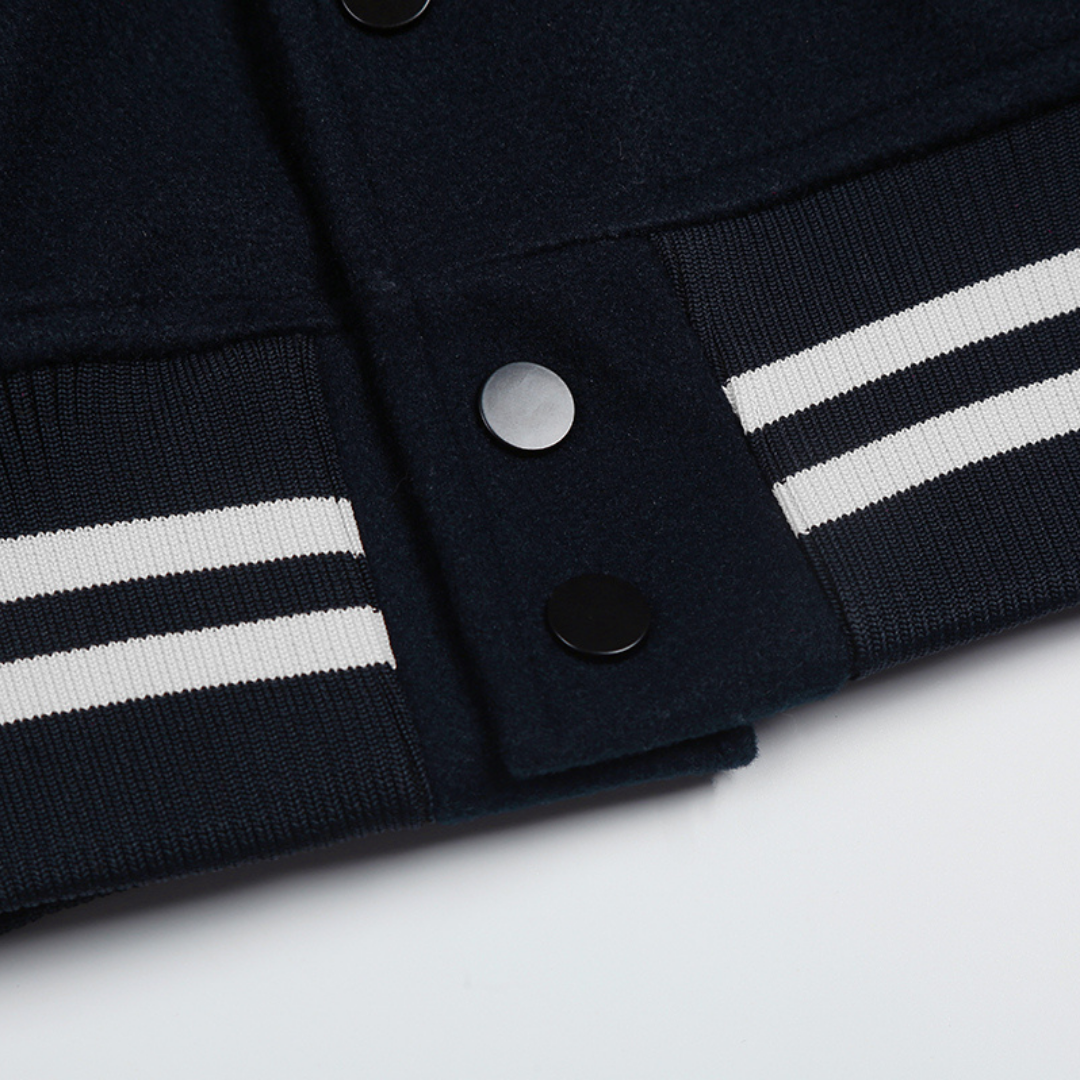 Campera Polo Ralph Lauren Azul Marino Rayas Blancas