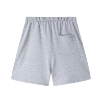 Essentials Shorts Liso Gris Logo Blanco