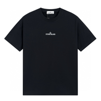 Camiseta Stone Island Negro Cielo Blanco Camo