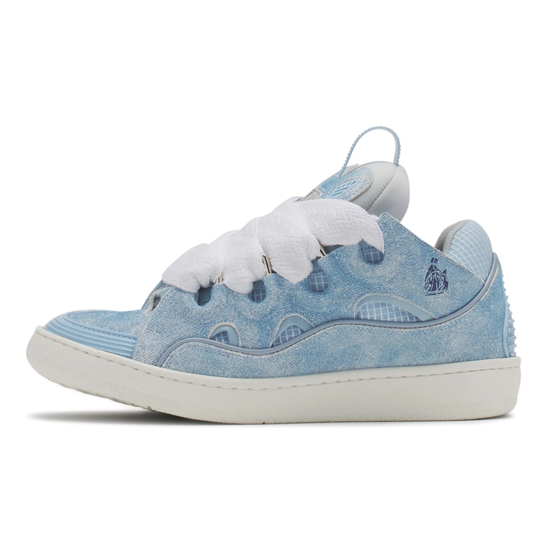 Curb Sky Blue White
