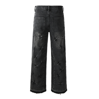 Purple Flared Black Jeans