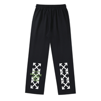 Off-White Off-W Monogram Pants Negro Arrows Blanco