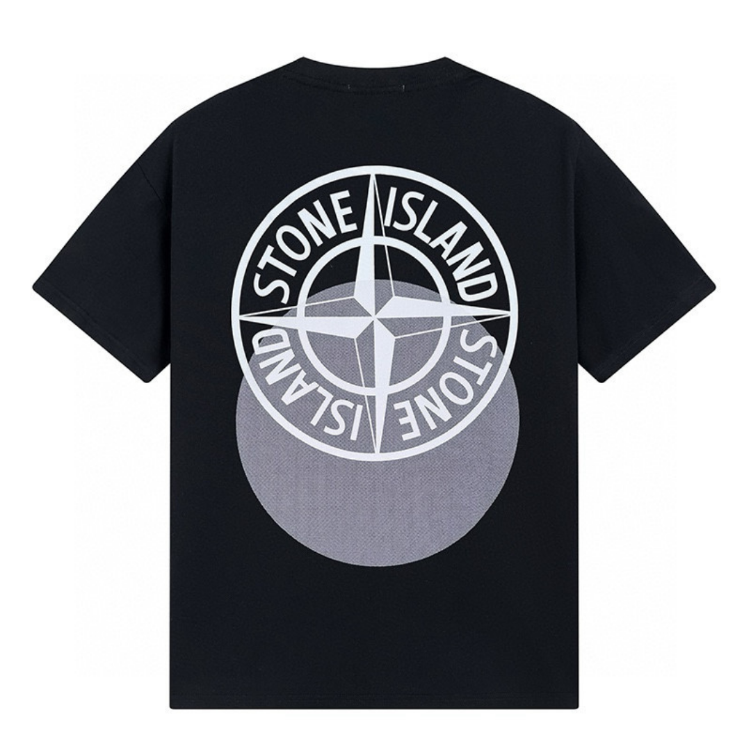 Camiseta Stone Island Negro Cielo Blanco Camo