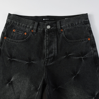 Purple Flared Black Jeans