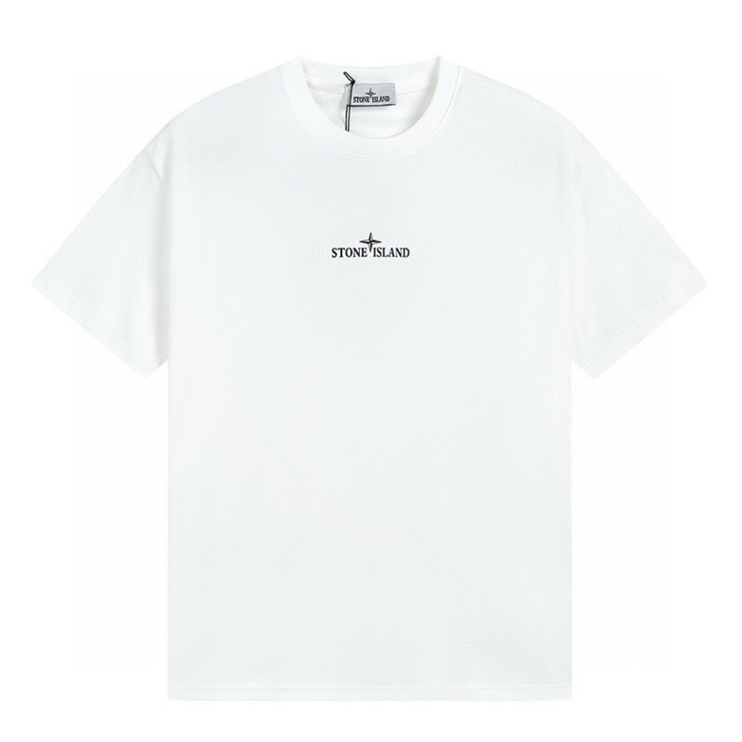 Camiseta Stone Island Negro Cielo Blanco Camo