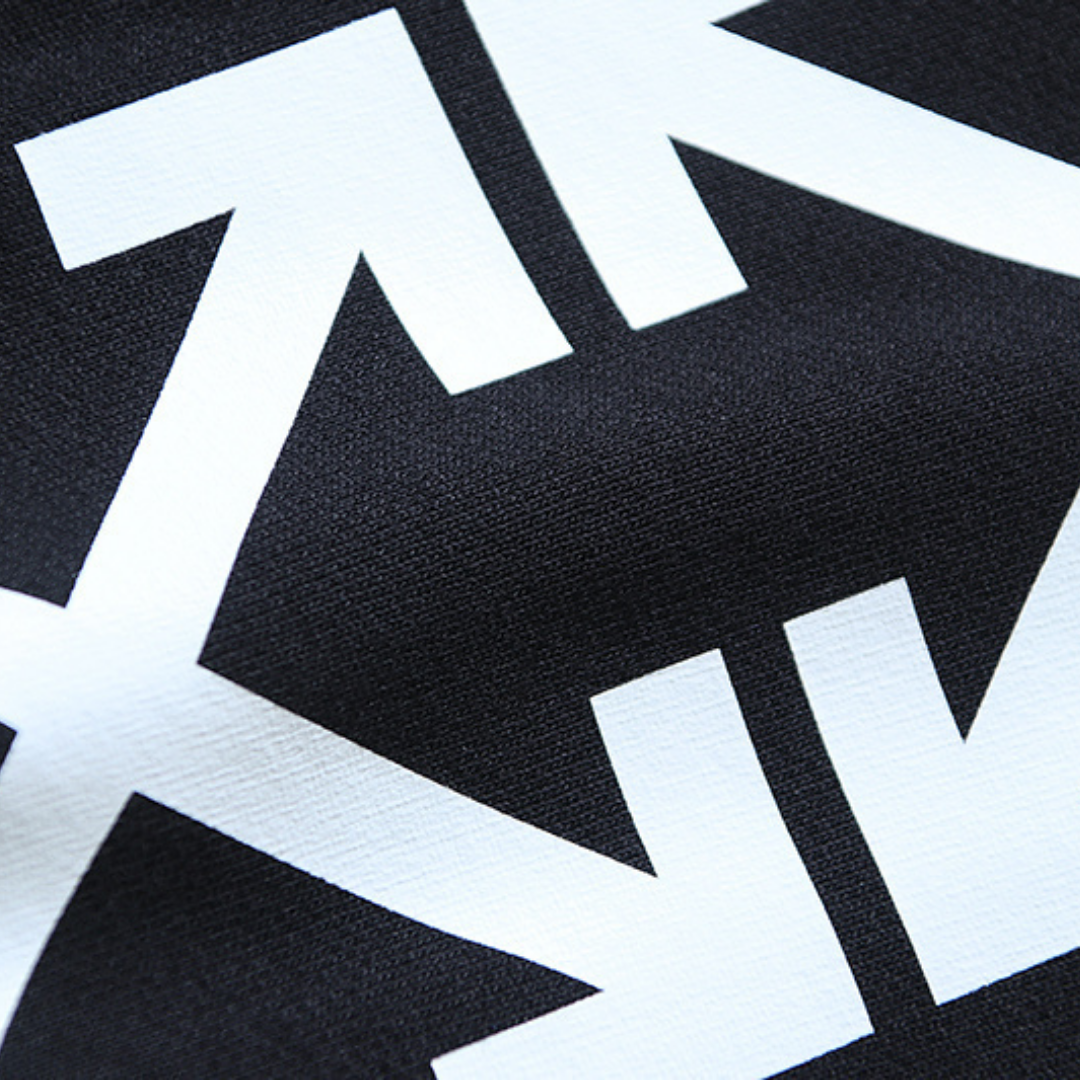 Off-White Off-W Monogram Pants Negro Arrows Blanco