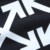 Off-White Off-W Monogram Pants Negro Arrows Blanco