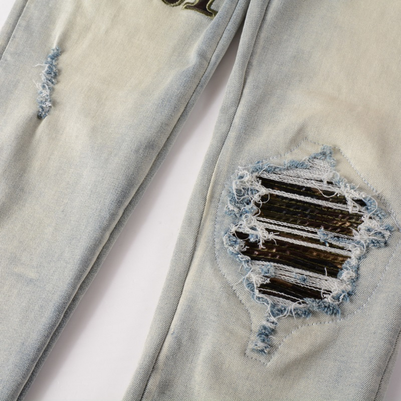 Amr Camo Logo Jeans