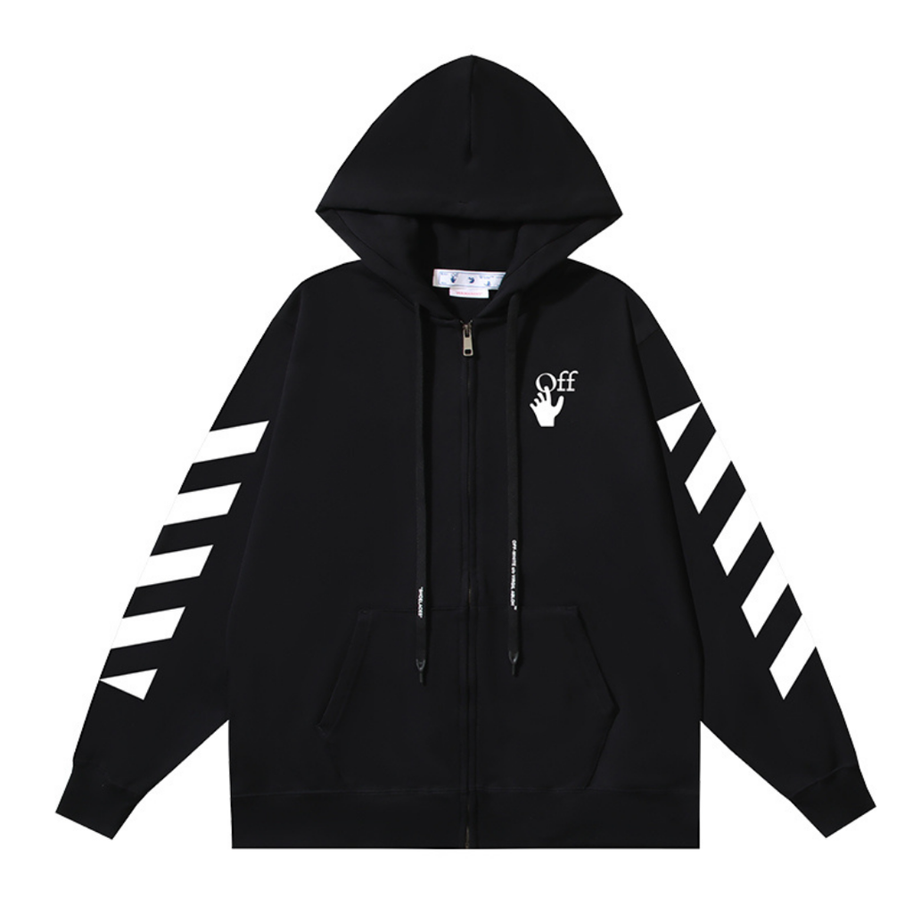Off-W Monogram Zip Hoodie · Off-White · Nova Neta