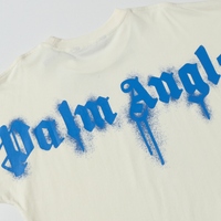 Camiseta Palm Angels Blanco/Azul Azul Verde Camo