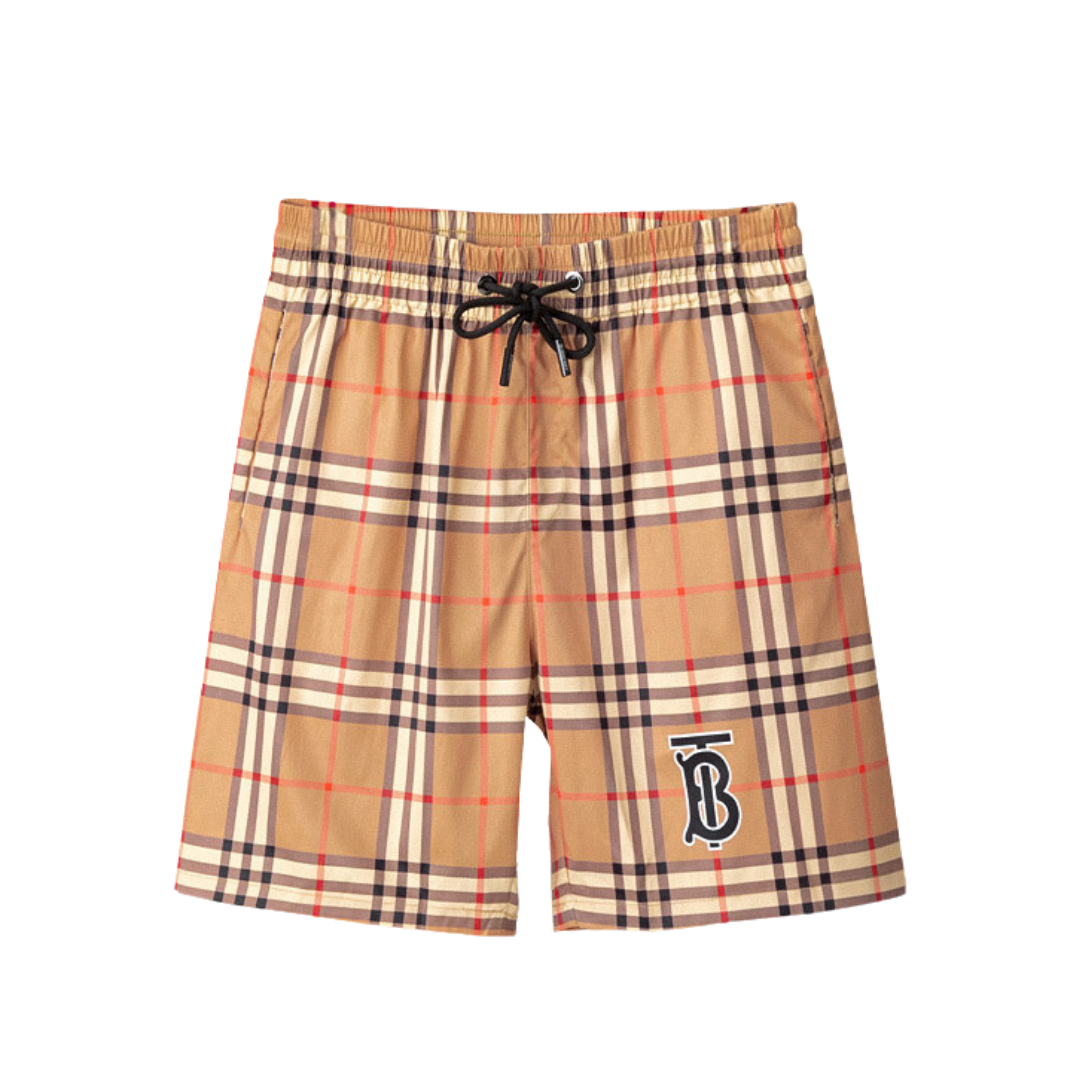 BB Monogram Shorts Camo Marron Blanco