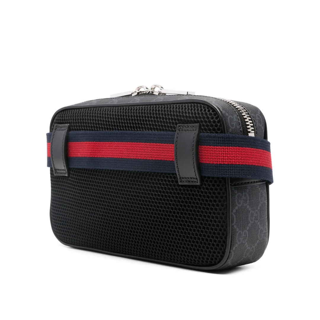 Messenger Bag Monograma Negro Rojo 3