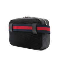 Messenger Bag Monograma Negro Rojo 3