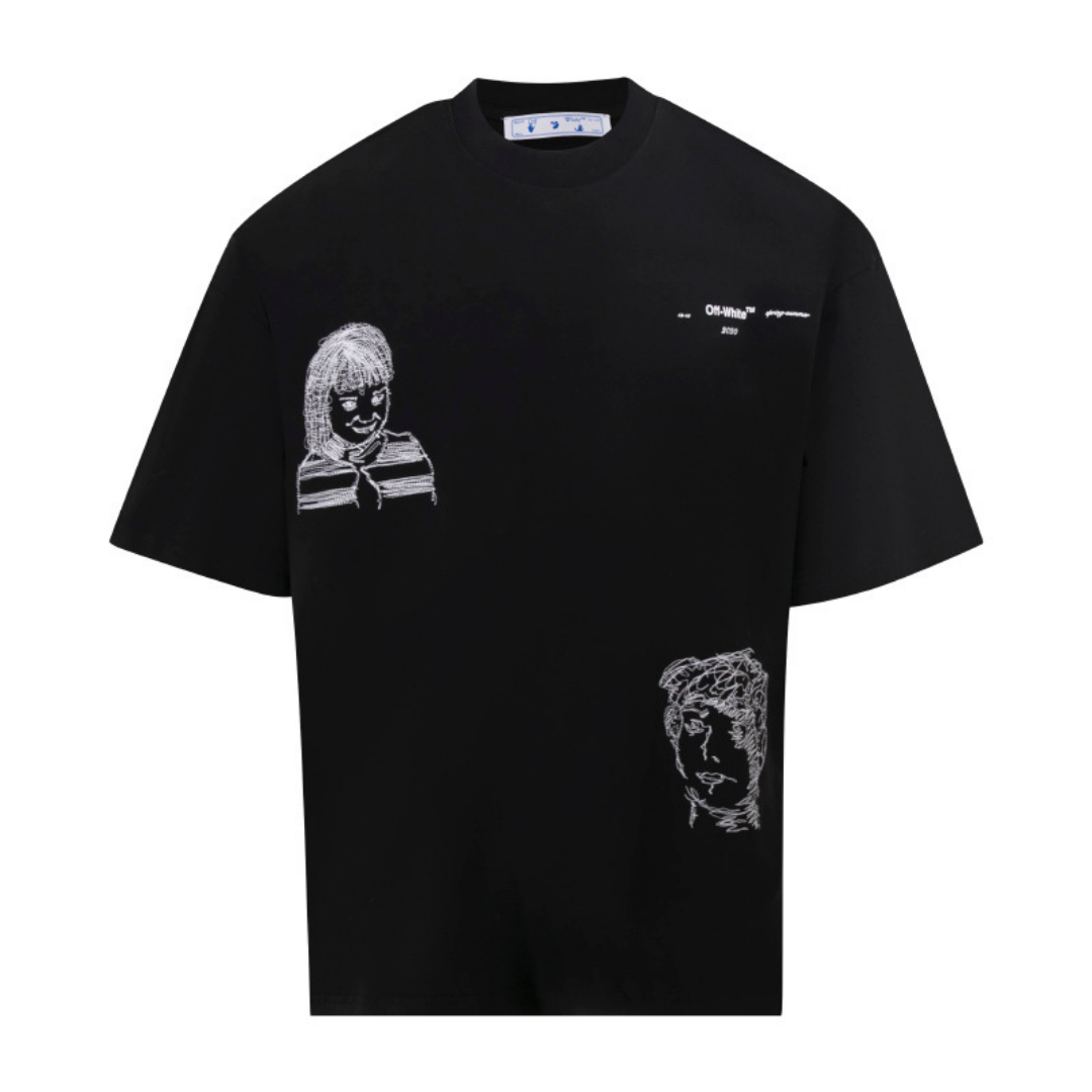 Off-White Off-W Monogram T-shirt - Blanco Cubo Blanco