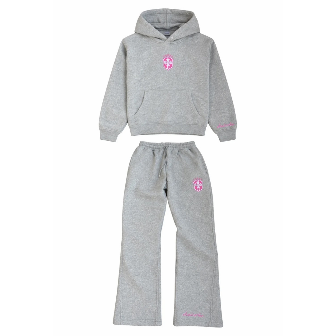 Chrome Hearts Brasil Relaxed Tracksuit Gris Claro