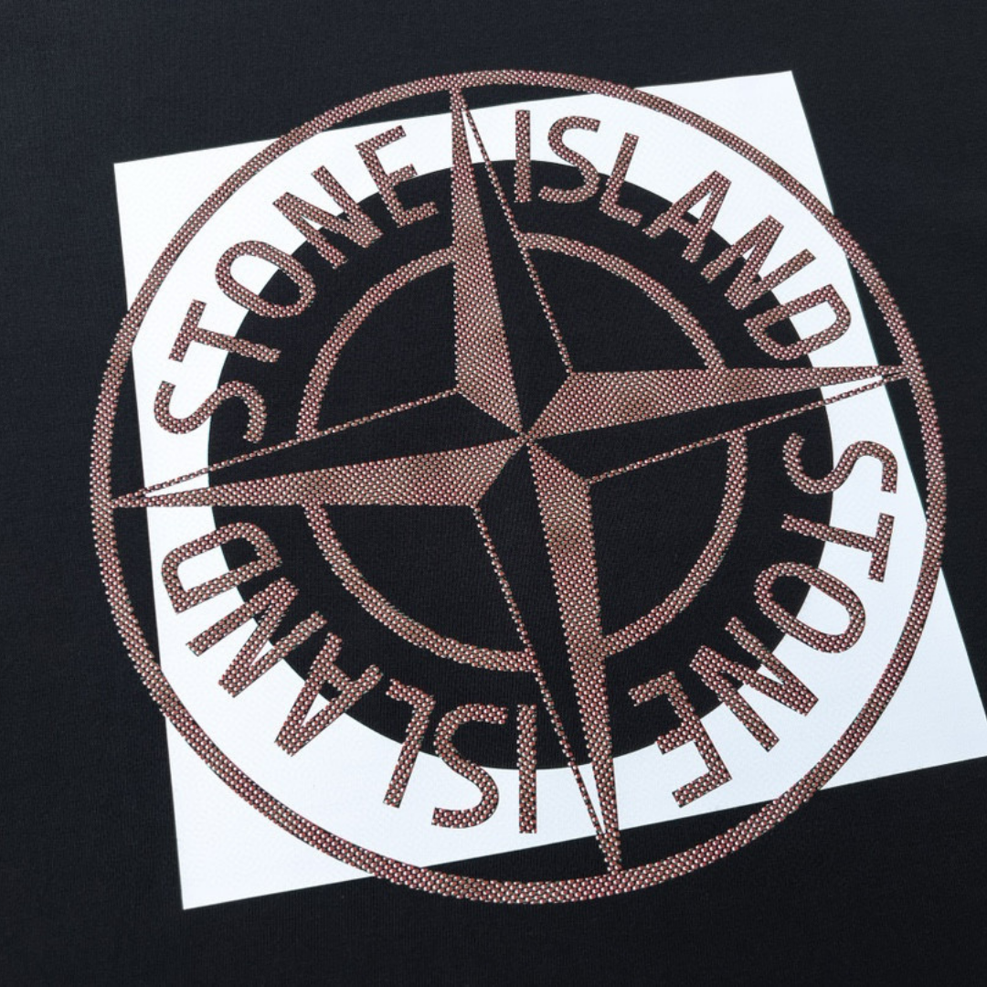 Camiseta Stone Island Negro Blanco Camo