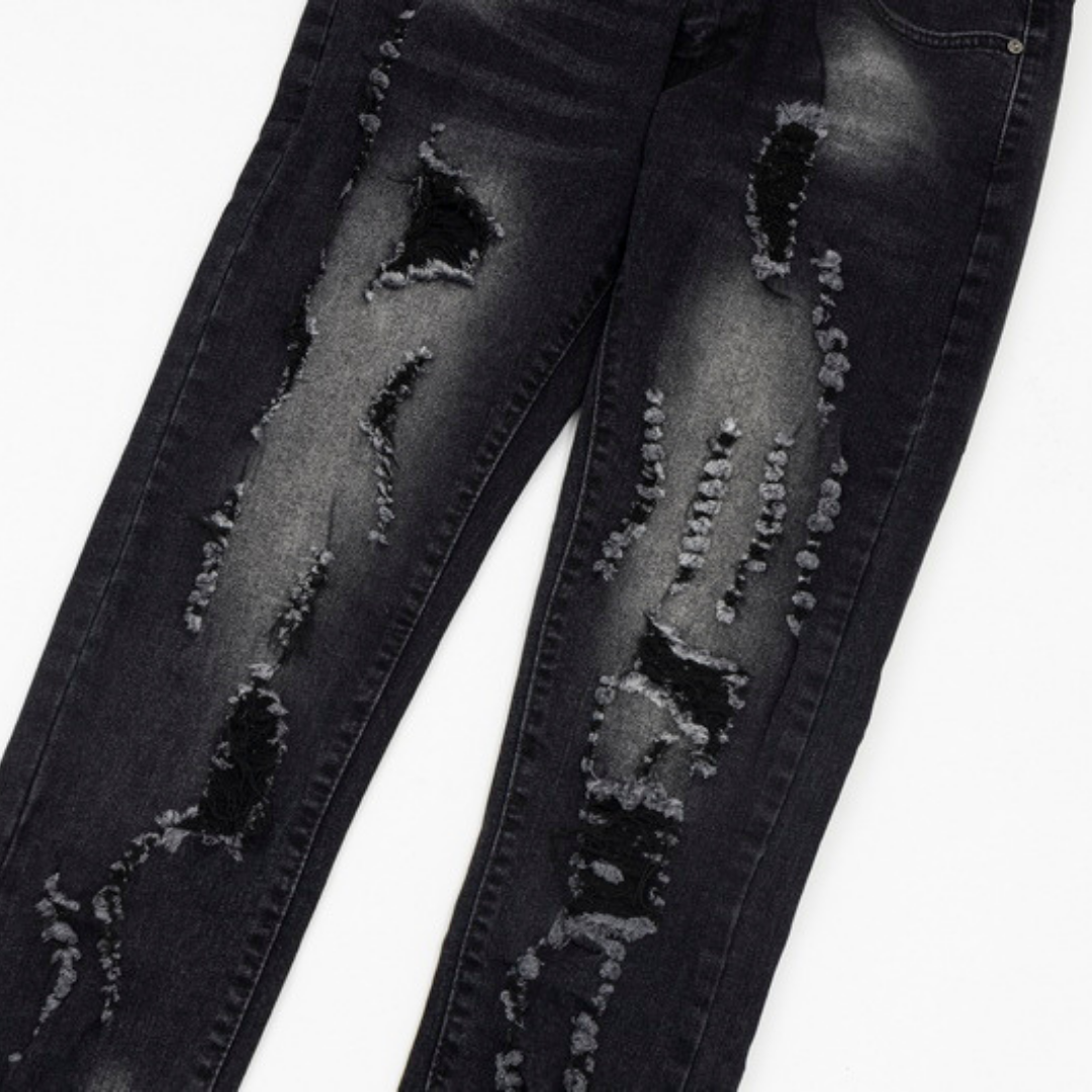 Gallery Dpt. Paint Jeans Negro Roturas