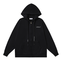 Off-White Off-W Monogram Zip Hoodie Negro