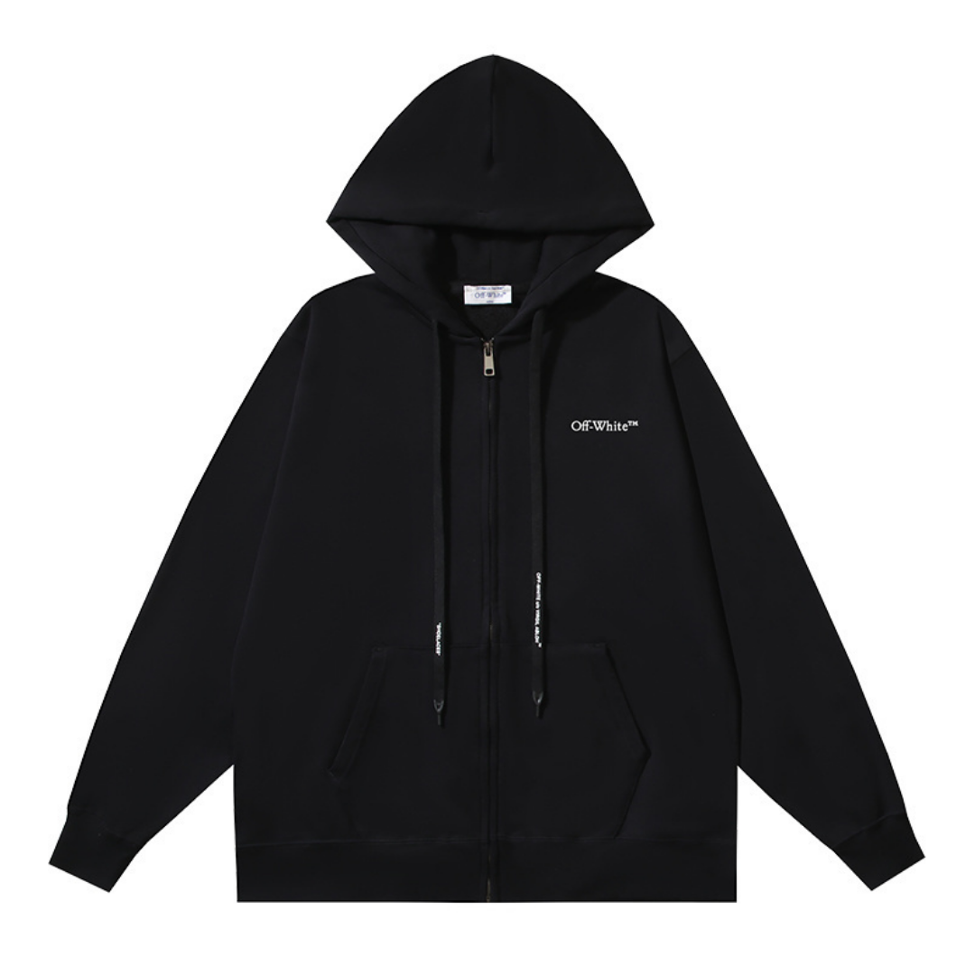 Off-W Monogram Zip Hoodie · Off-White · Nova Neta