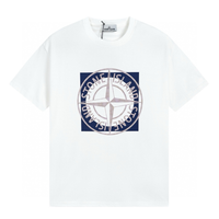 Camiseta Stone Island Blanco Negro Blanco Nave
