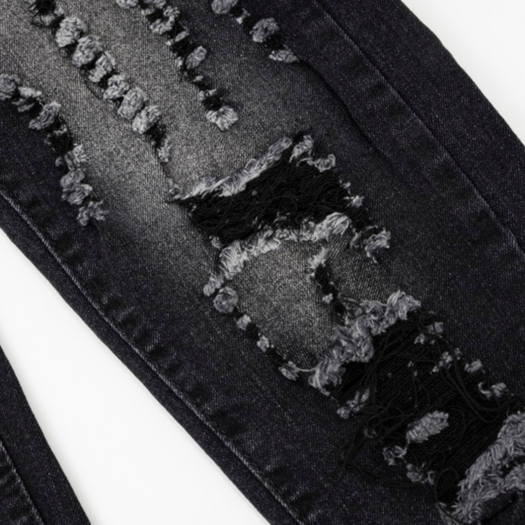 Gallery Dpt. Paint Jeans Negro Roturas