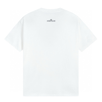 Camiseta Stone Island Blanco Negro Blanco Nave