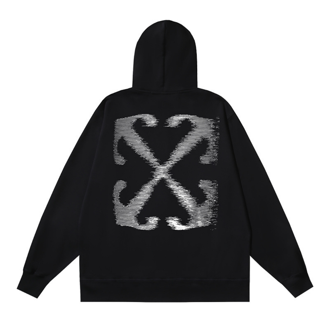 Off-White Off-W Monogram Zip Hoodie Negro