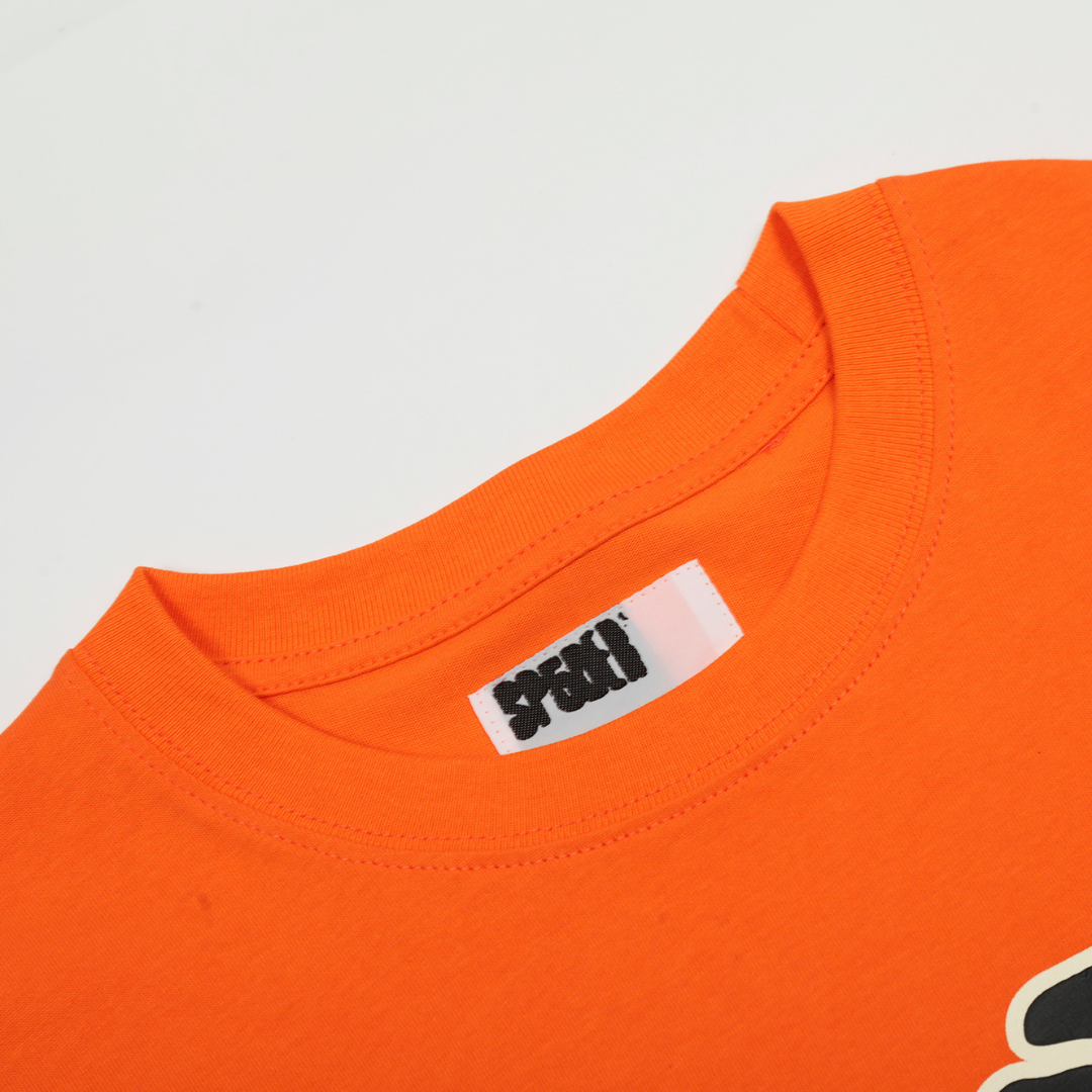 Camiseta Sp5der Naranja Estrellas Negras