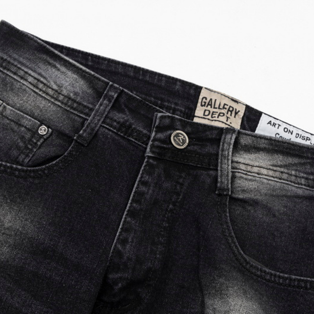 Gallery Dpt. Paint Jeans Negro Roturas