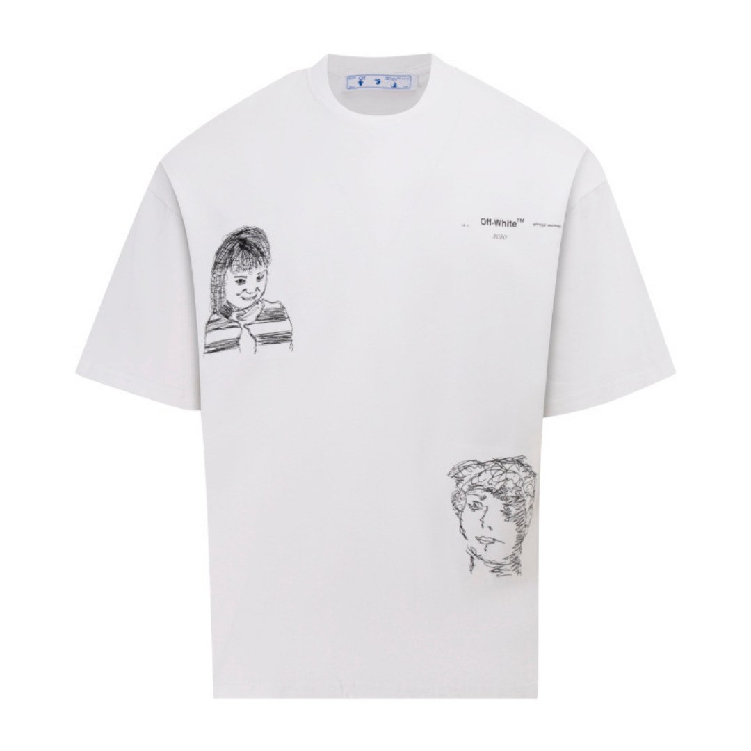 Off-White Off-W Monogram T-shirt - Blanco Cubo Blanco