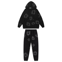 Denim Trs Full Black Tracksuit