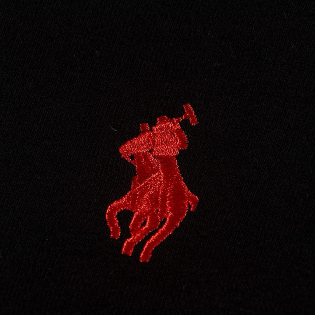 Camiseta Polo Ralph Lauren Negro Negro Logo Rojo