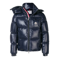 Montbeliard Down Jacket Negro Rojo Blanco