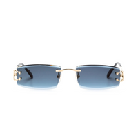 Monochromatic Sunglasses Azul Oro
