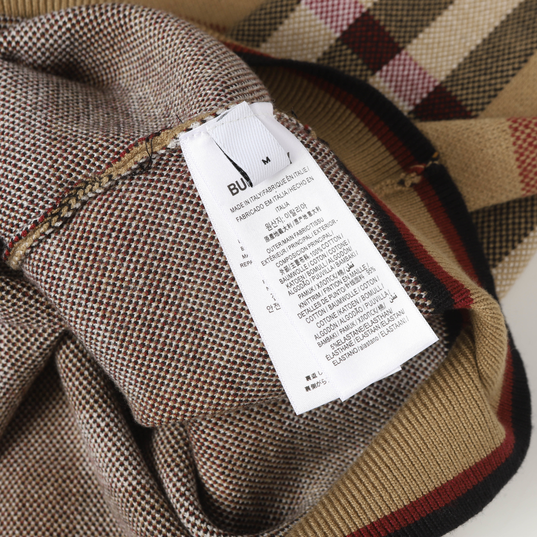 Monogram Sweater Tartan Beige