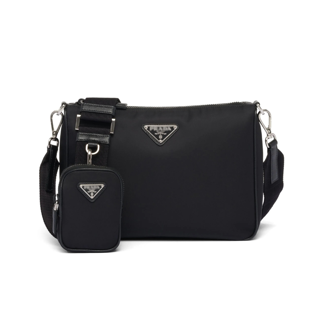 Messenger Trio Bag Negro Triangulo