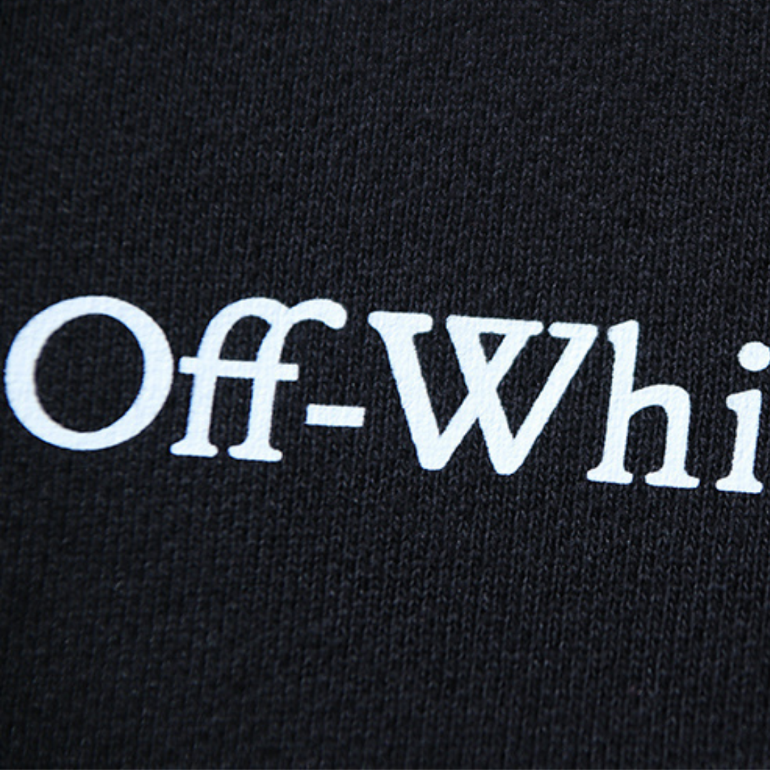 Off-White Off-W Monogram Zip Hoodie Negro