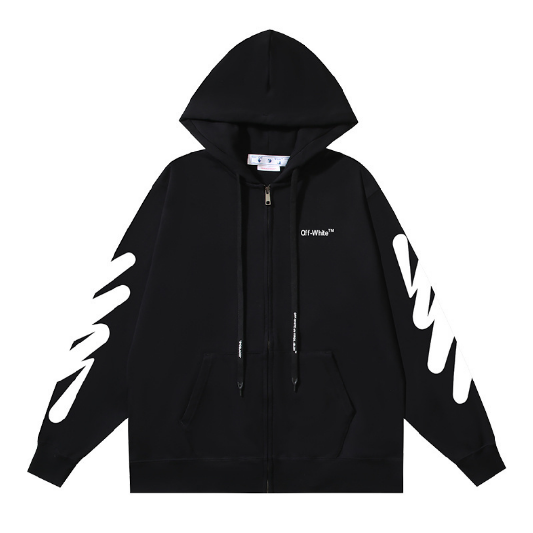 Off-W Monogram Zip Hoodie · Off-White · Nova Neta