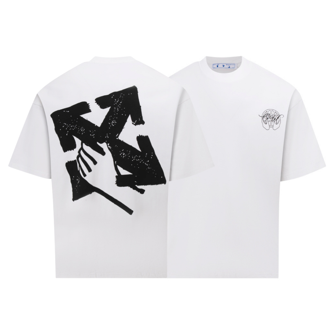 Off-White Off-W Monogram T-shirt - Blanco Negro Grafito