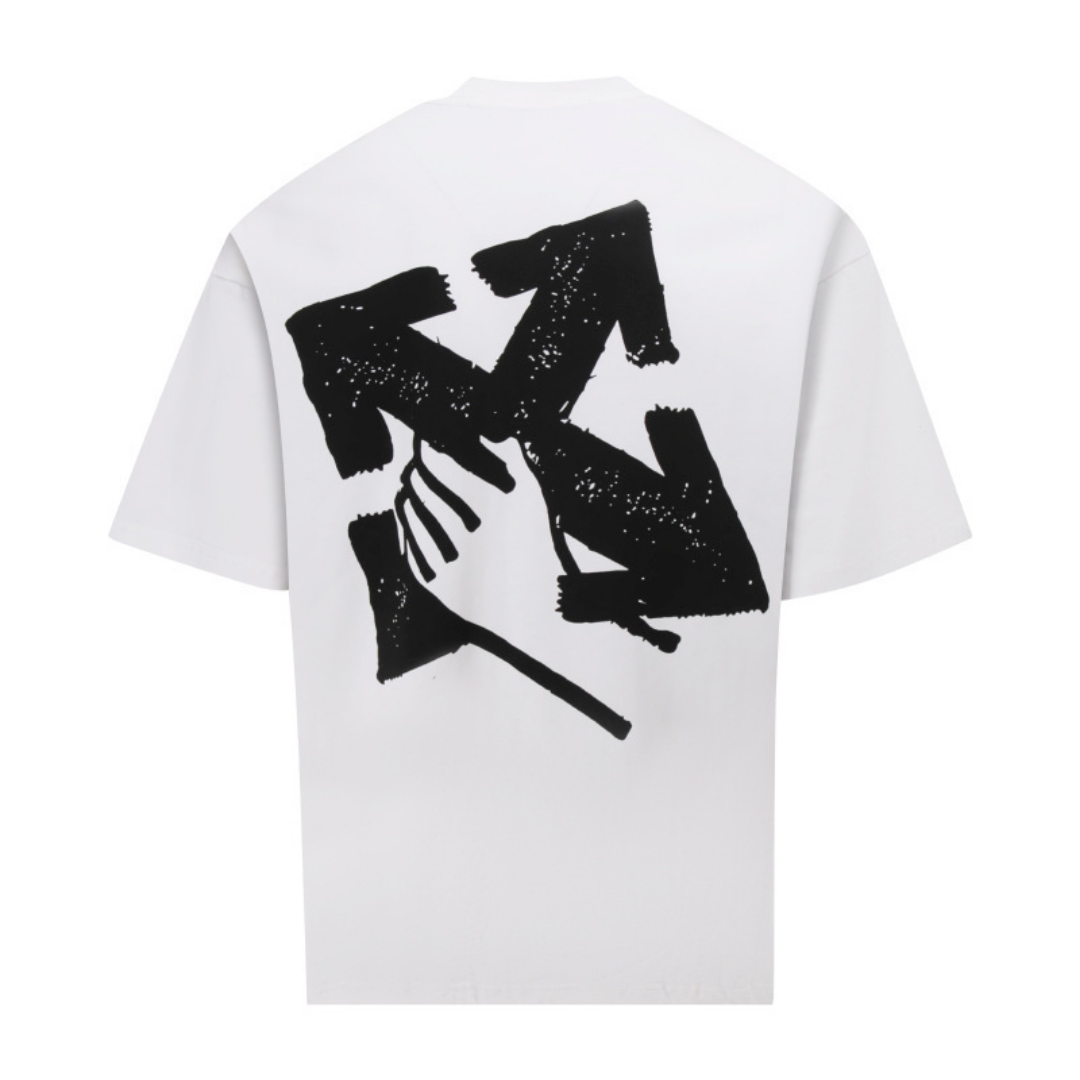 Off-White Off-W Monogram T-shirt - Blanco Negro Grafito