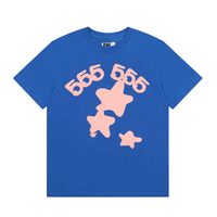 Camiseta Sp5der Azul Rosa Estrellas