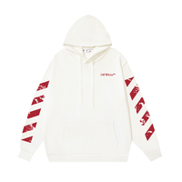 Off-White Off-W Monogram Zip Hoodie - Negro Camo Verde