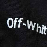 Off-White Off-W Monogram Zip Hoodie Negro Lava